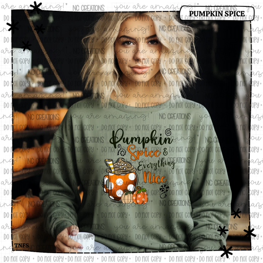 Pumpkin Spice & Everything Nice Spotted Cup