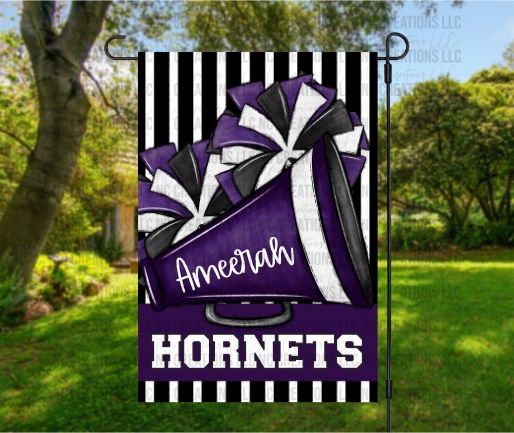 Customizable Cheer Garden Flag