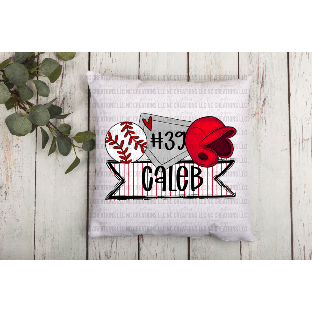 Baseball Trios Pillow