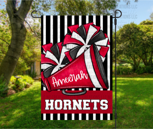 Customizable Cheer Garden Flag