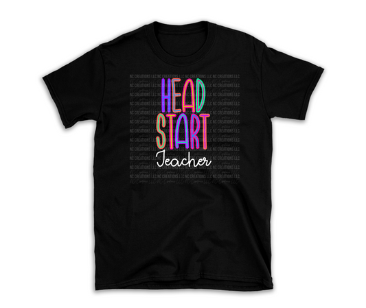 Enseignant Head Start | T-shirt lumineux 