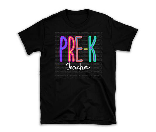 Pre-K Teacher | Bright T-Shirt