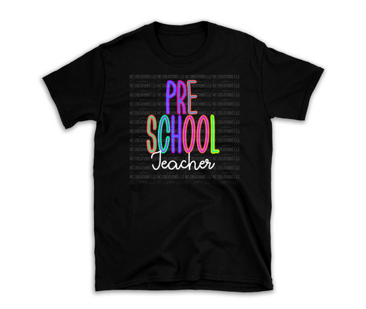 Pre School Teacher | Bright T-Shirt