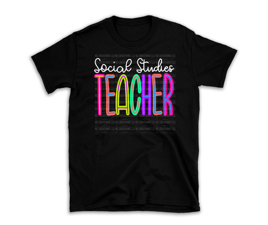 Profesor de Estudios Sociales | Camiseta brillante 