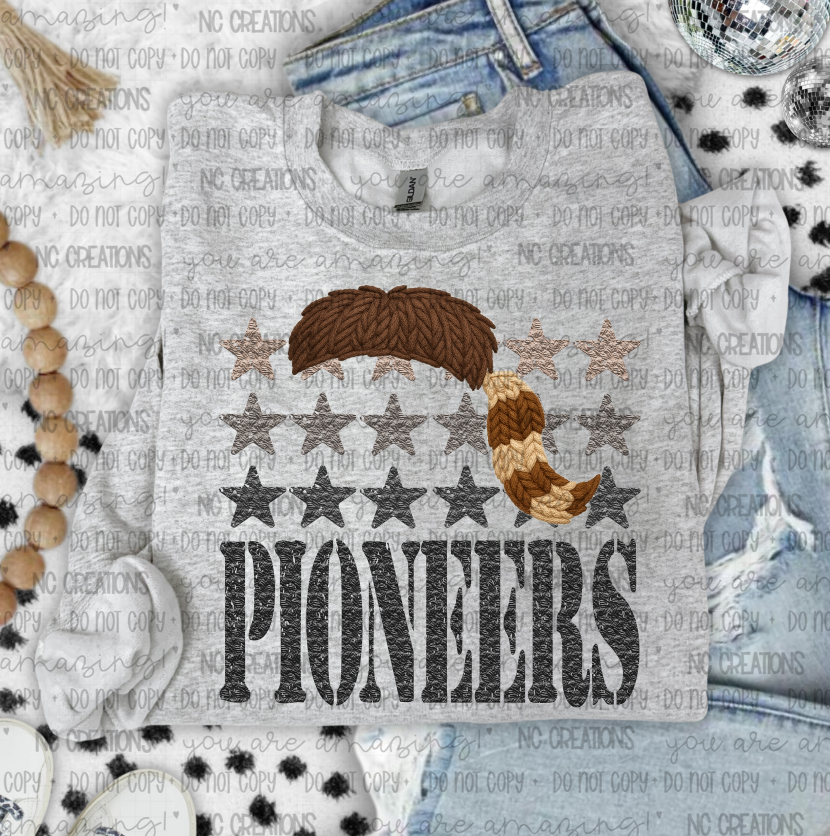 Pioneers Yarn Mascot