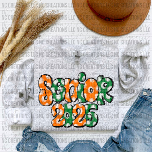 Senior 2025 Orange and Green