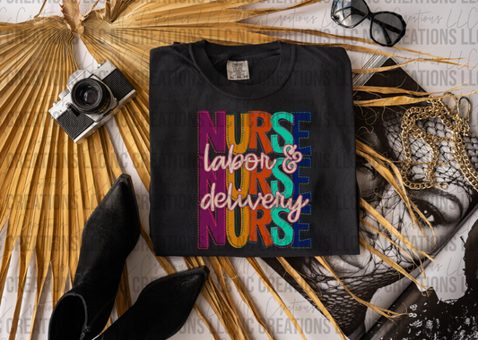 Stitched Labor & Delivery Nurse Wholesale