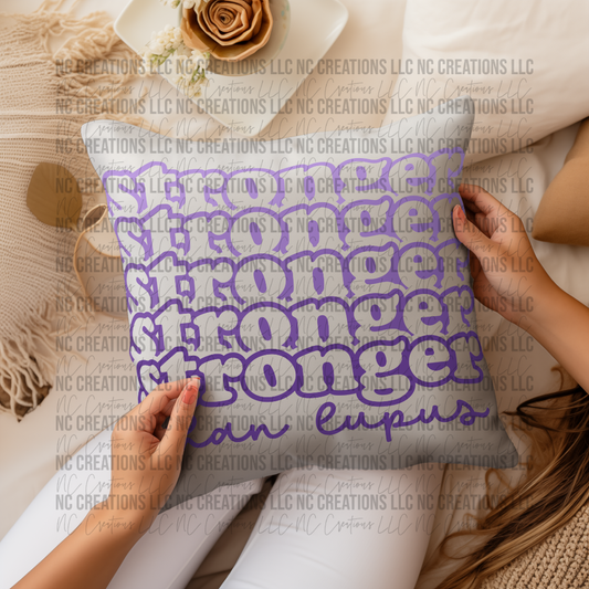 Stronger Than Lupus Pillow