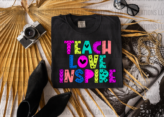 Teach Love Inspire Doodle