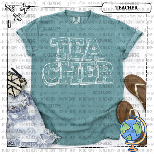 Teacher White Marquee