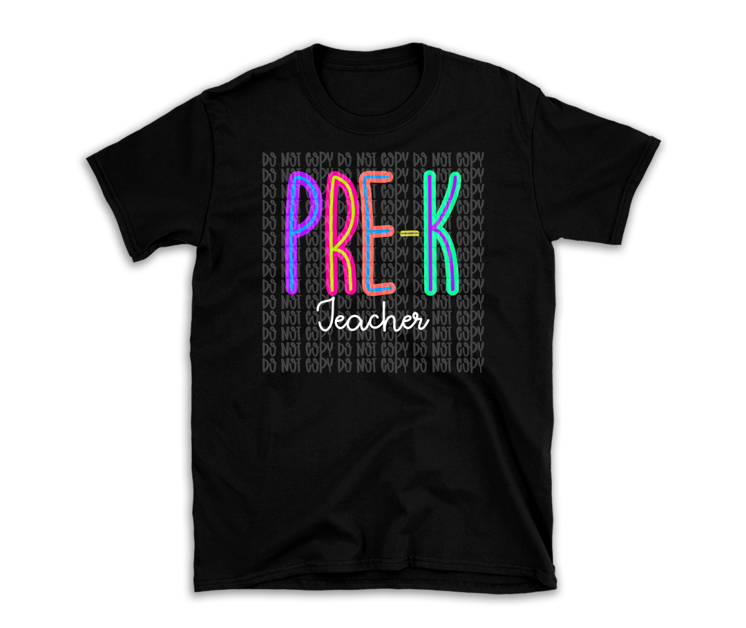 Pre-K Teacher | Bright T-Shirt | Wholesale