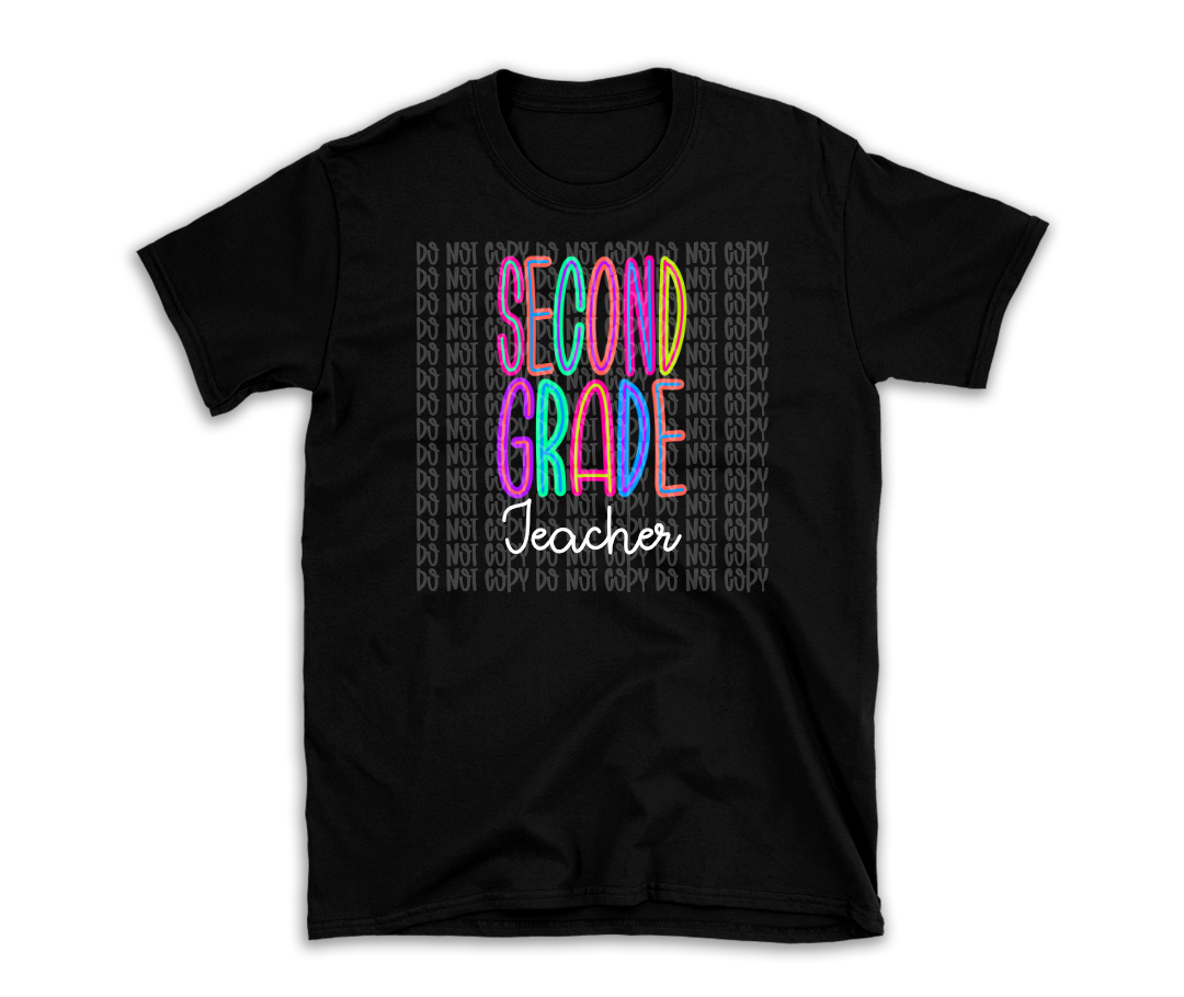 Second Grade Teacher | Bright T-Shirt | Wholesale