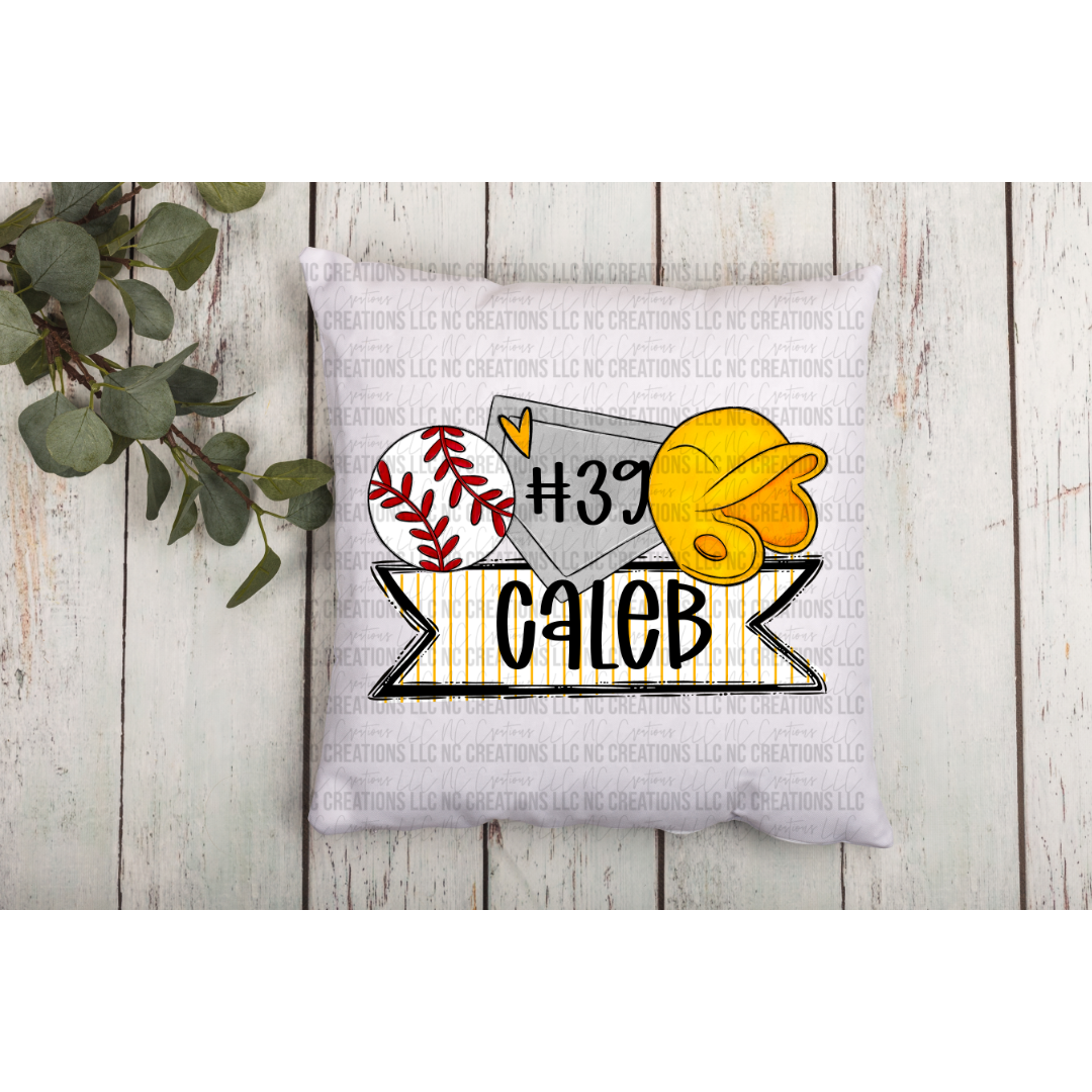 Baseball Trios Pillow