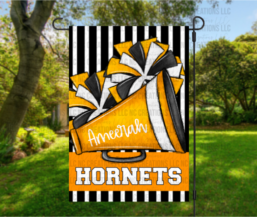 Customizable Cheer Garden Flag