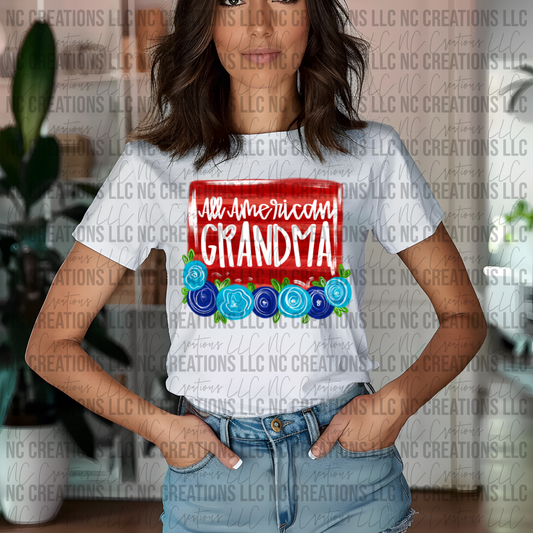 All American Grandma Floral