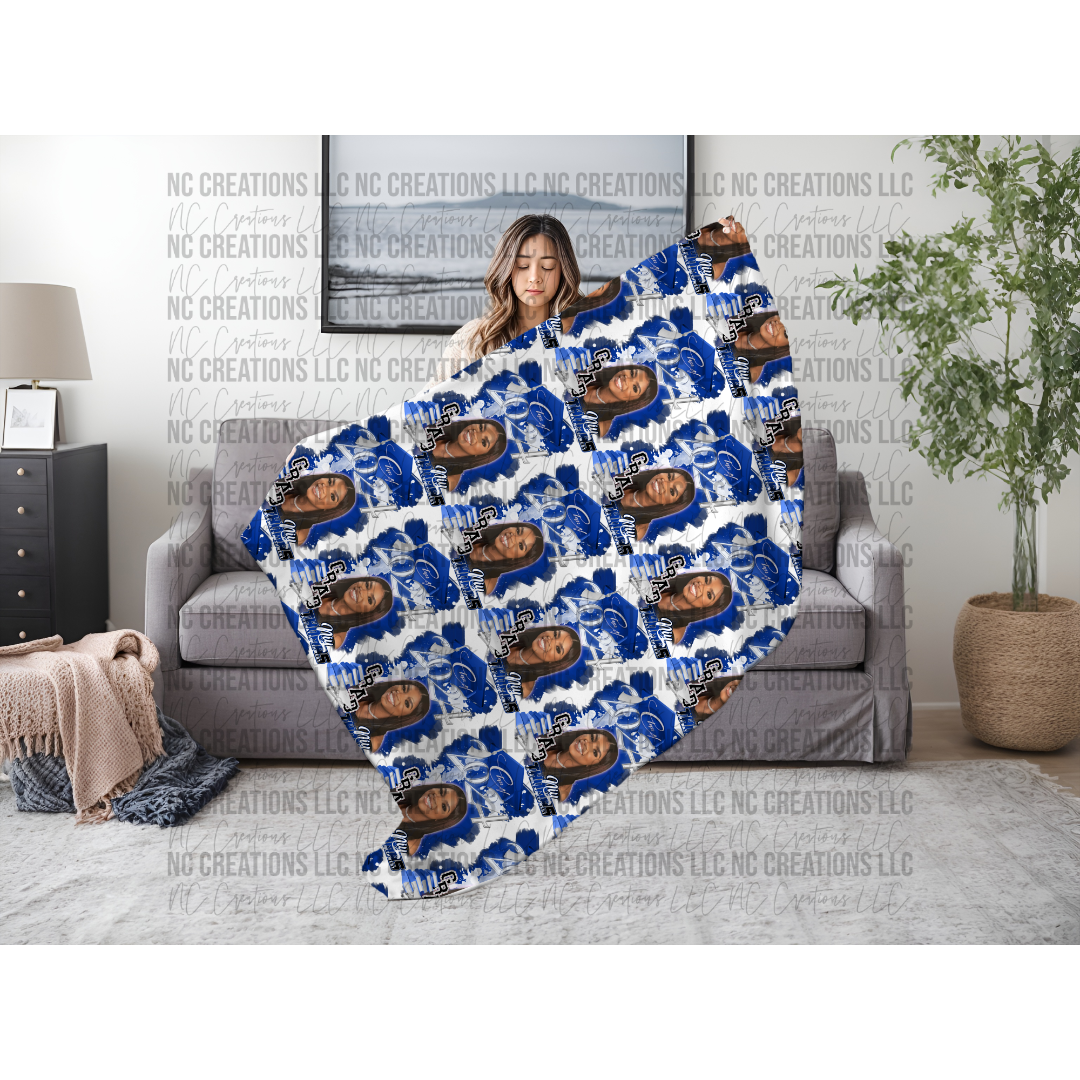 Custom Class of 2024 Fleece Blanket