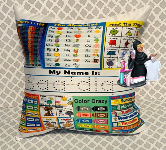 Almohada de aprendizaje personalizada para niños