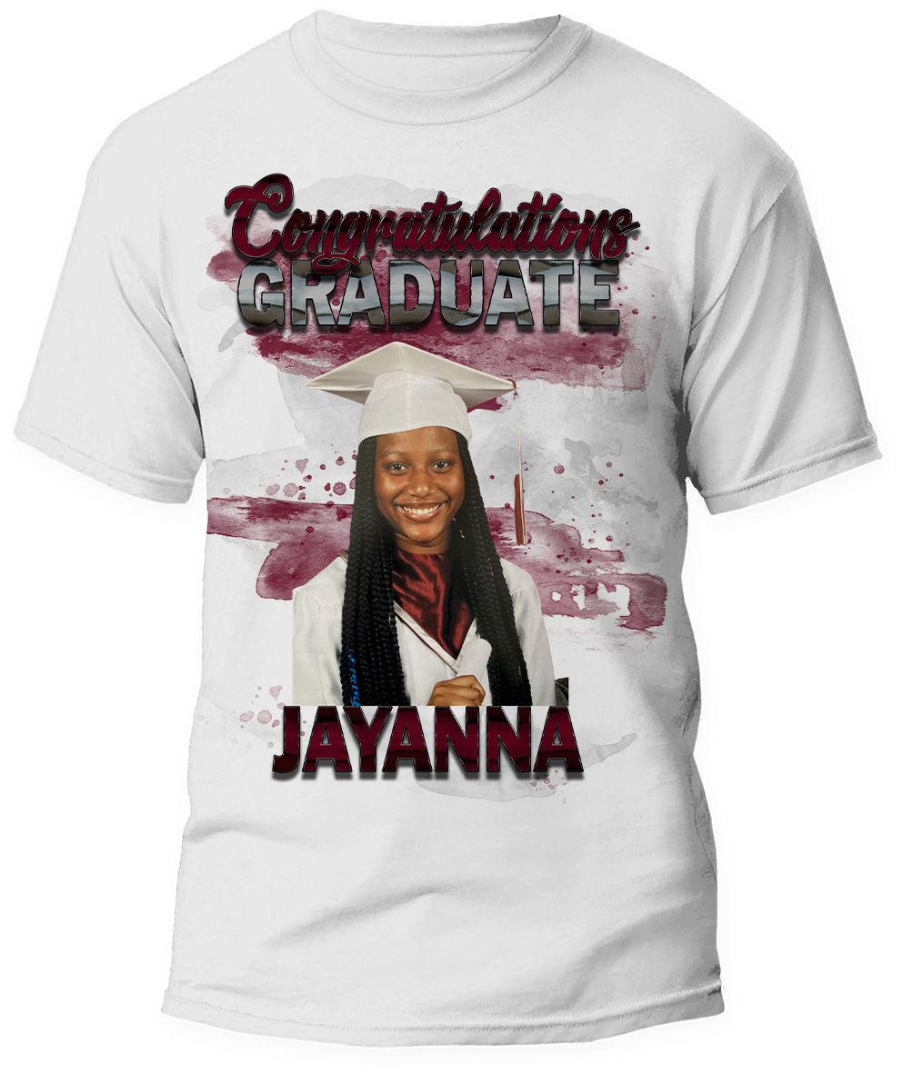 Custom Graduation Shirt & Stole Package