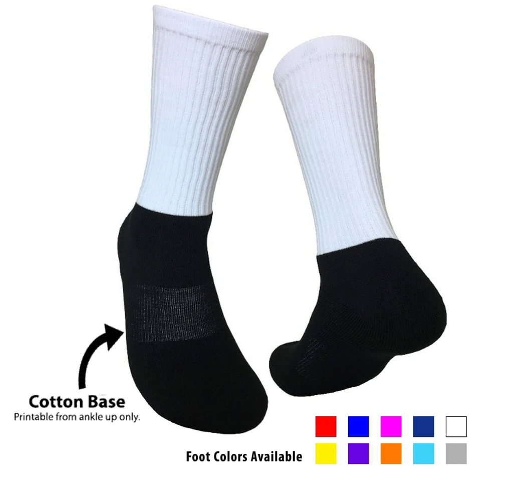 Custom Athletic Style Socks (Cotton Bottom)