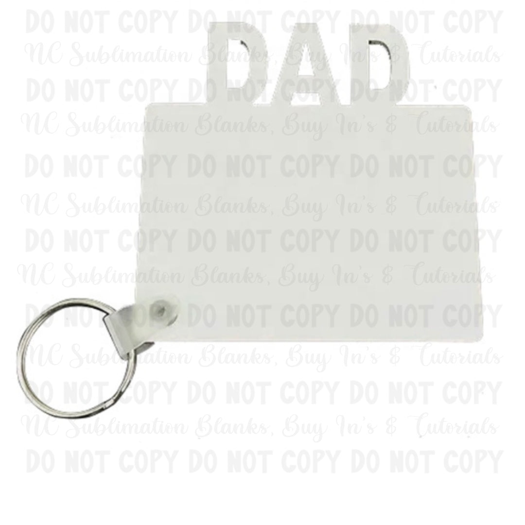 Dad MDF Keychain