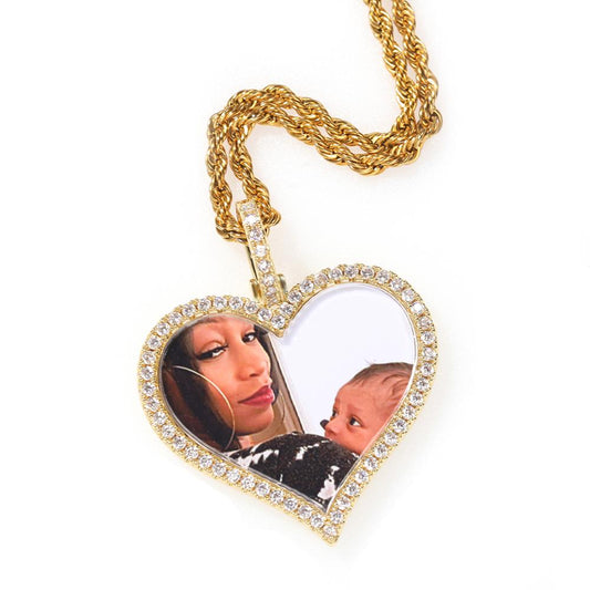 Photo Heart Necklace